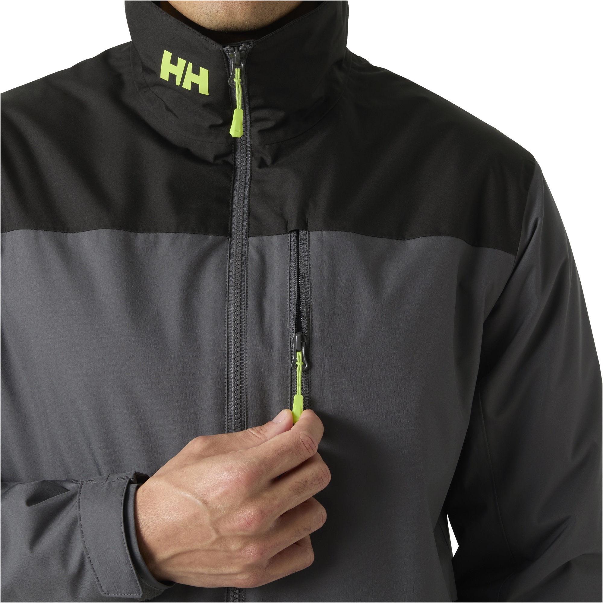 2026 Helly Hansen Mens Crew Midlayer Jacket 2 34444 - Thunder Grey